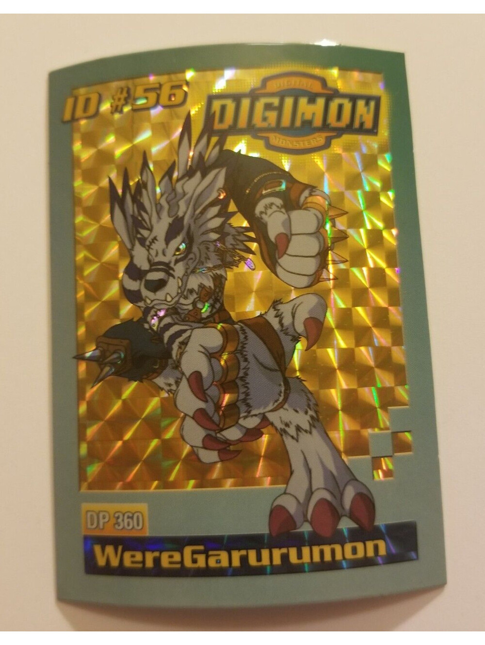 Bandai Digimon Trading Card ID #56 Weregarurumon Toy Exclusive Holo LP